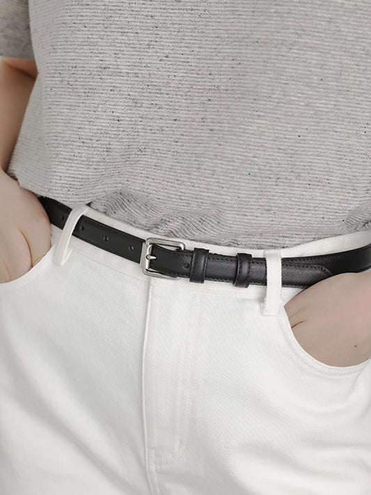 Classic Adjustable Leather Belt