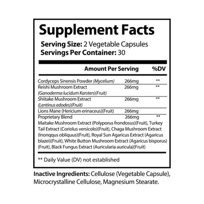 Fungora Mushroom Blend Supplement (60 Capsules)