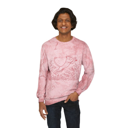 SW-065ML-24 Color Blast Crewneck Puma Cat lover Sweatshirt