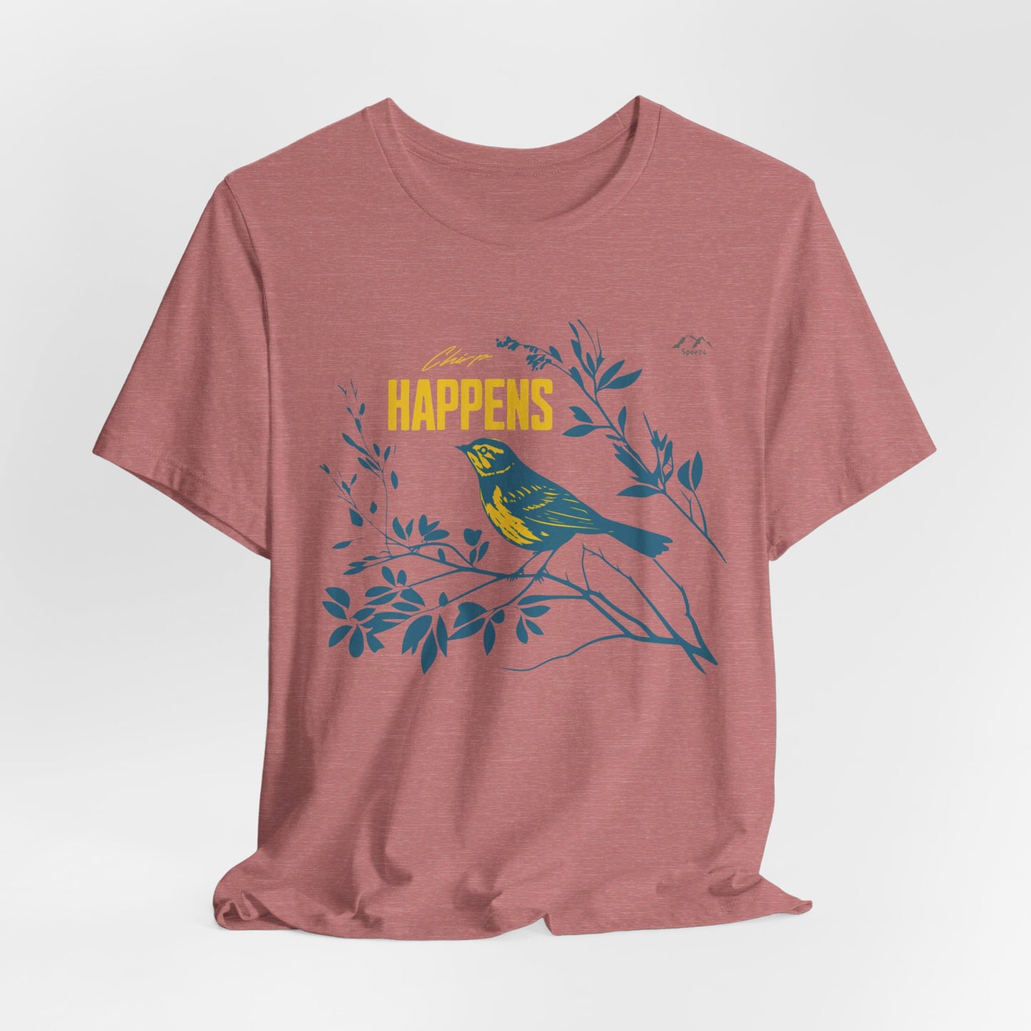TS-031ML-24 Bird Lover Sparrow Art T Shirt