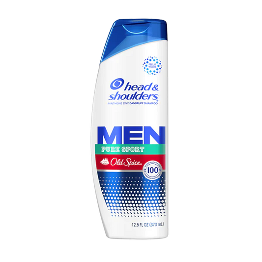 H&S Mens  Anti-Dandruff  Old Spice Pure Sport Shampoo 12.55 oz