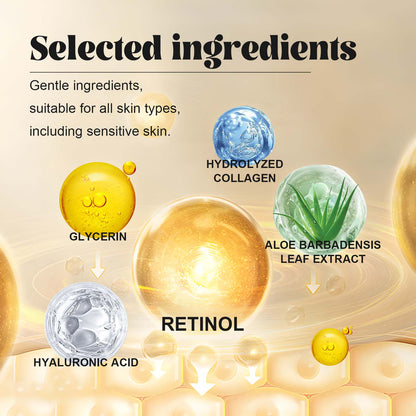 Hoygi Retinol Eye Mask, Collagen Moisturizing Repair Aloe Vera Moisturizing And Firming Eye Mask