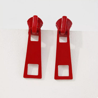 Colorful Zipper Drop Earrings