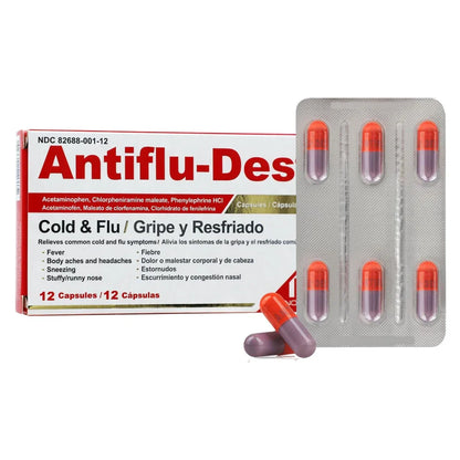 Antiflu-Des Cold & Flu 12 caps