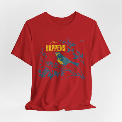 TS-031ML-24 Bird Lover Sparrow Art T Shirt