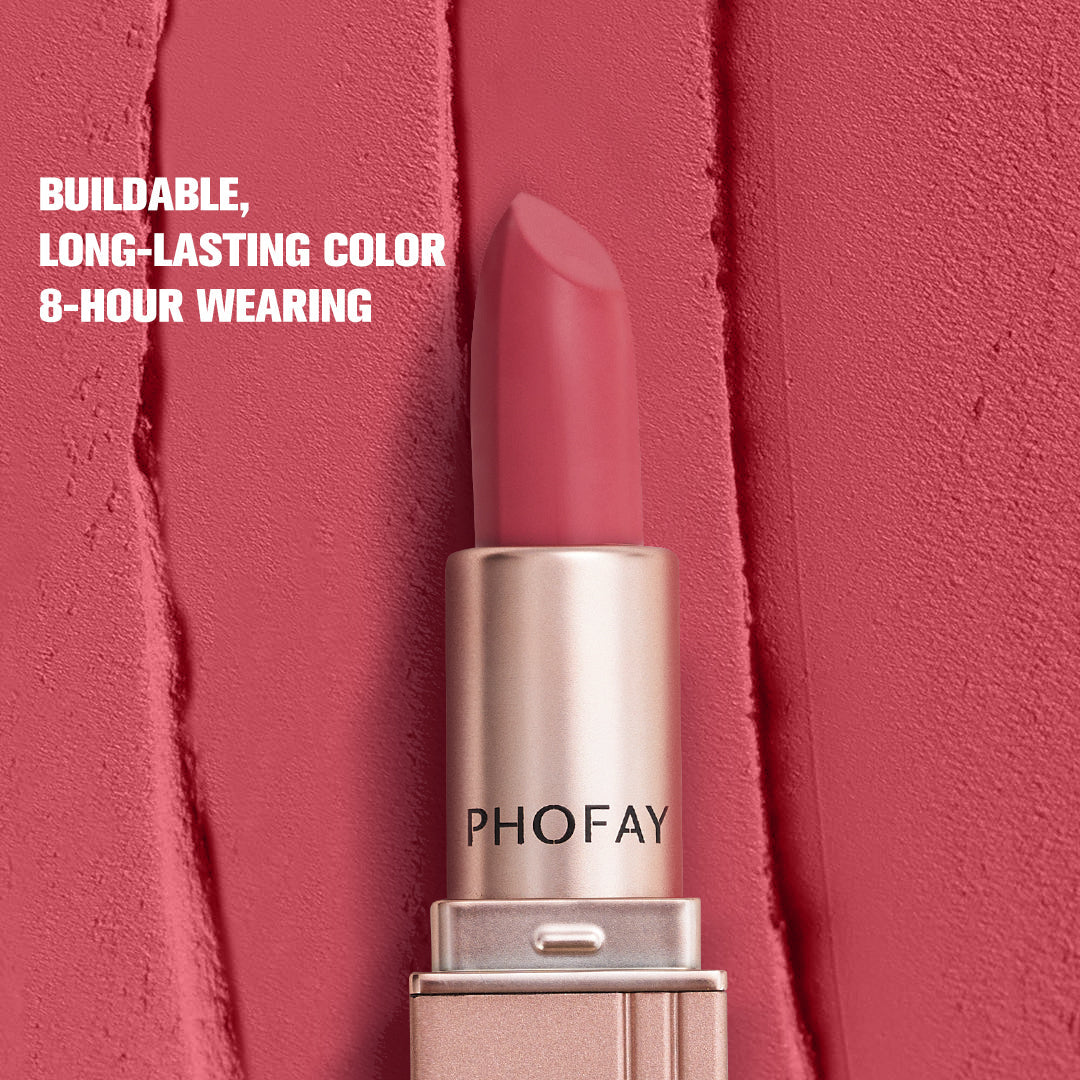 Phofay Long-Lasting Waterproof Lipstick – 3.5g