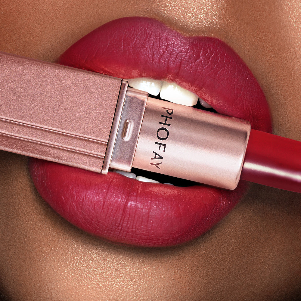 Phofay Long-Lasting Waterproof Lipstick – 3.5g