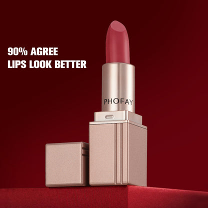 Phofay Long-Lasting Waterproof Lipstick – 3.5g