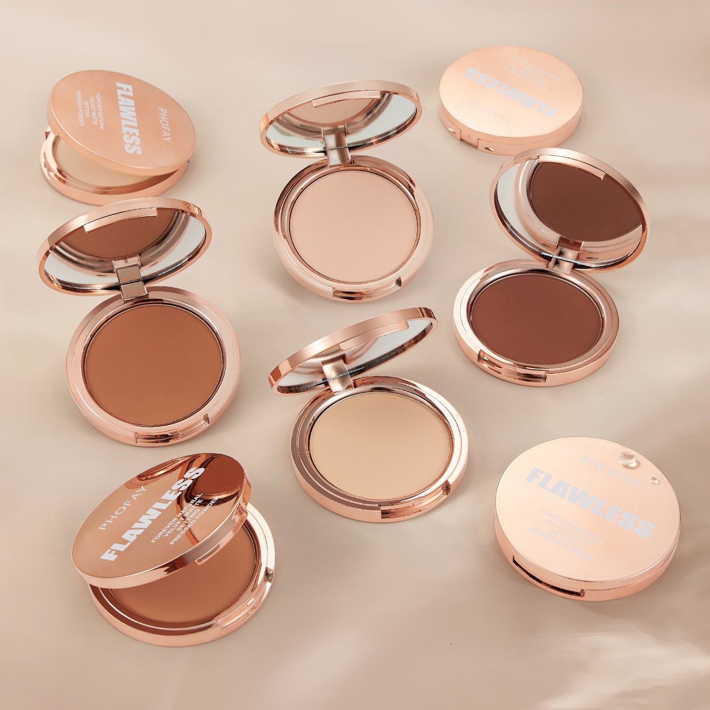 Phofay Matte Setting Pressed Powder