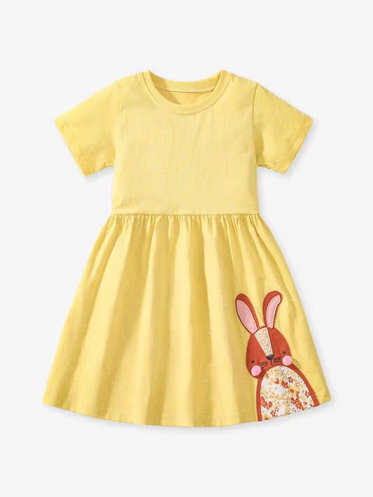 Children's Rabbit Casual Summer Dress