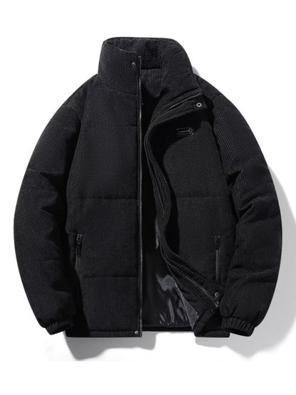 Men's Plus Size Corduroy Padded Winter Coat