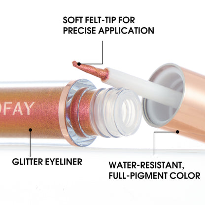 Phofay Liquid Glitter Eyeliner Set