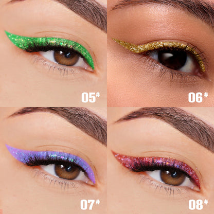 Phofay Long-Lasting Waterproof Liquid Eyeliner Set – 2.0 ML × 8 pcs