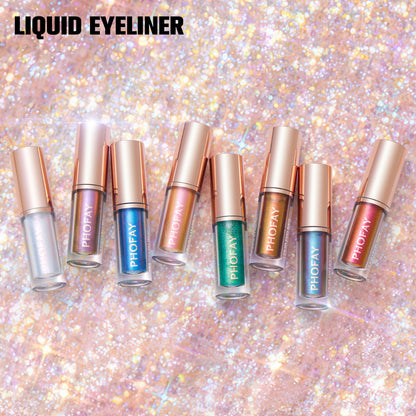 Phofay Long-Lasting Waterproof Liquid Eyeliner Set – 2.0 ML × 8 pcs