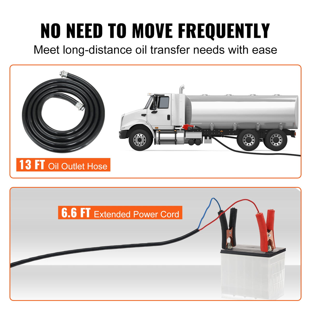 Portable Electric Self-priming Fuel Delivery Extractor Kit