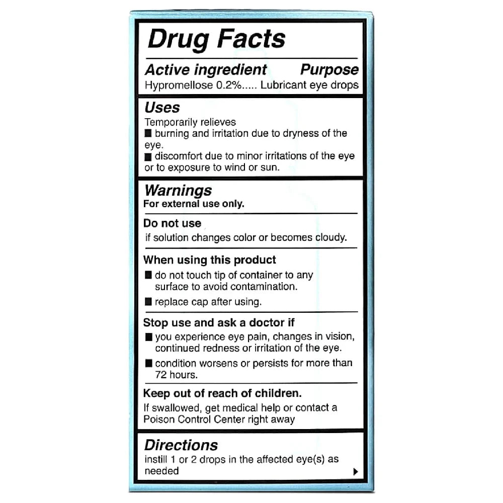 Splash Tears Dry Eye Lub Eye Drops 0.5 oz