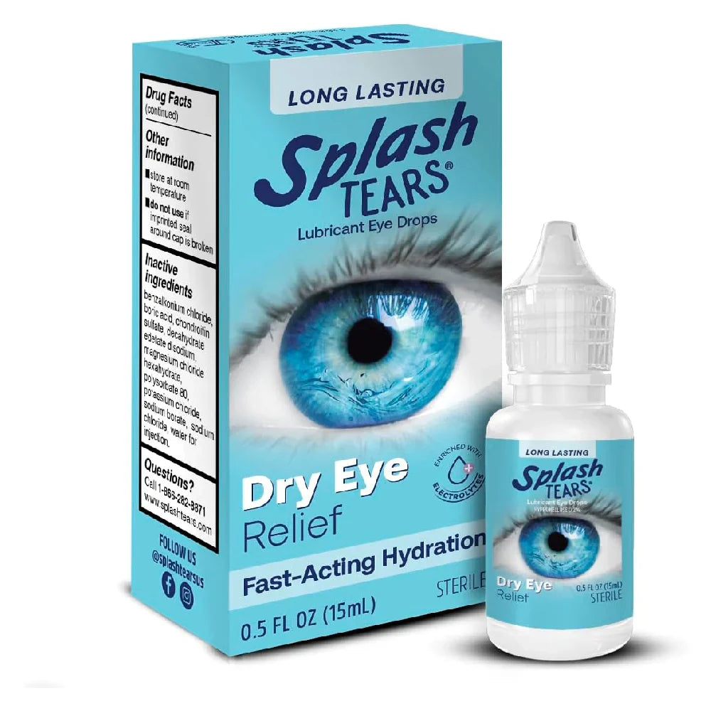 Splash Tears Dry Eye Lub Eye Drops 0.5 oz