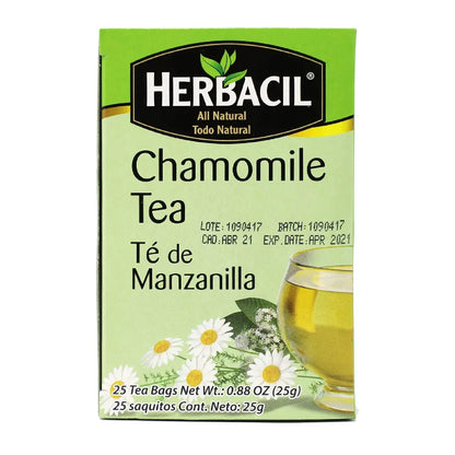Herbacil Chamomile Tea / Manzanilla 25 ct
