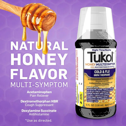 Tukol Honey Night Time Cold&flu 4 oz