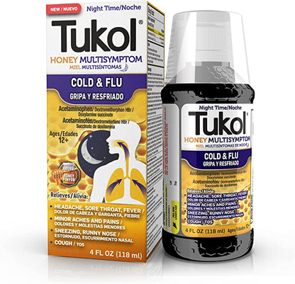 Tukol Honey Night Time Cold&flu 4 oz