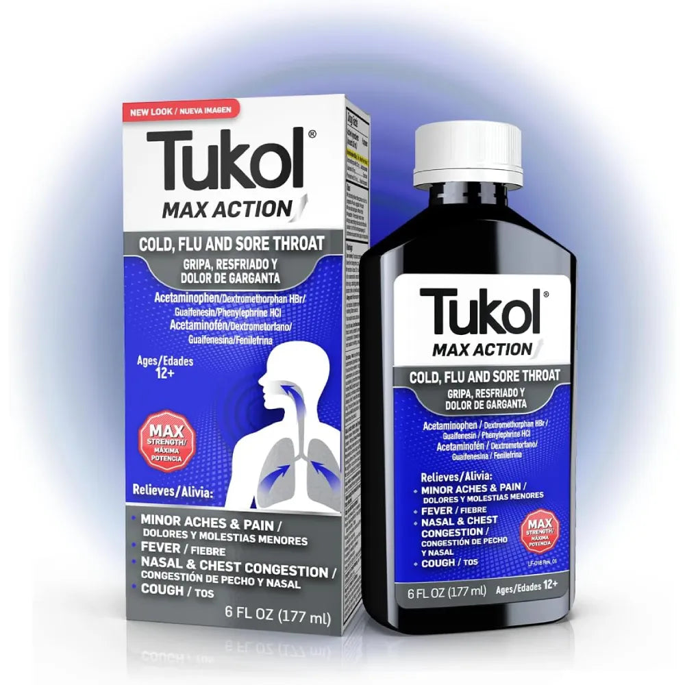 Tukol Adult Max-A Cold-Flu-Sore Throat 6 oz