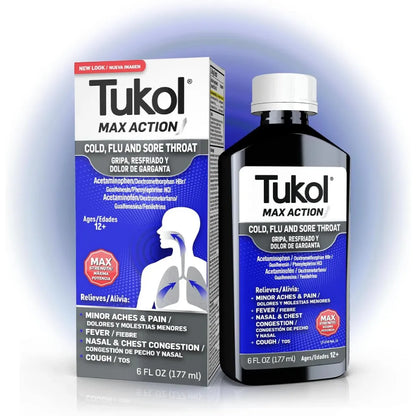 Tukol Adult Max-A Cold-Flu-Sore Throat 6 oz
