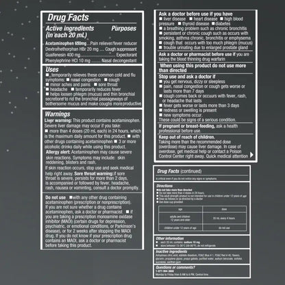 Tukol Adult Max-A Cold-Flu-Sore Throat 6 oz