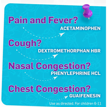 Tukol Children's Cold & Flu Liquid Berries 4 oz