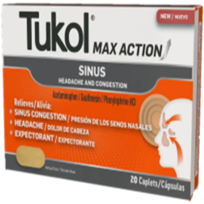 Tukol Max Action Sinus Caplets 20 ct