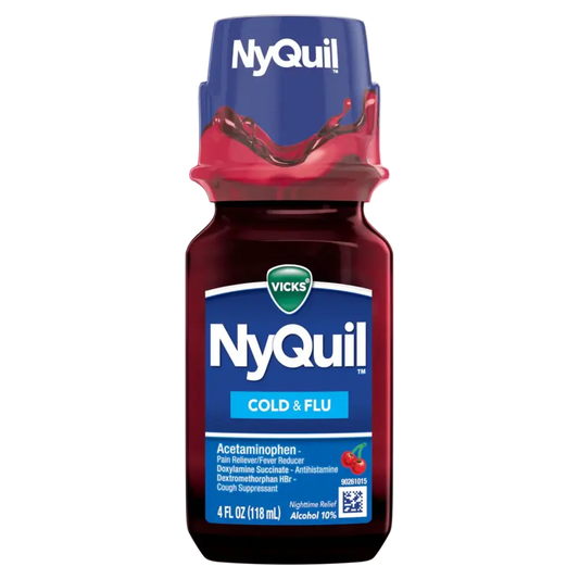 Vicks Nyquil Cherry Cold & Flu 4 oz
