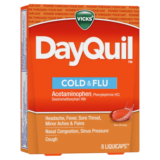 Vicks DQ Cold & Flu Non Drowsy Multi-symptom Daytime Relief 8 ct