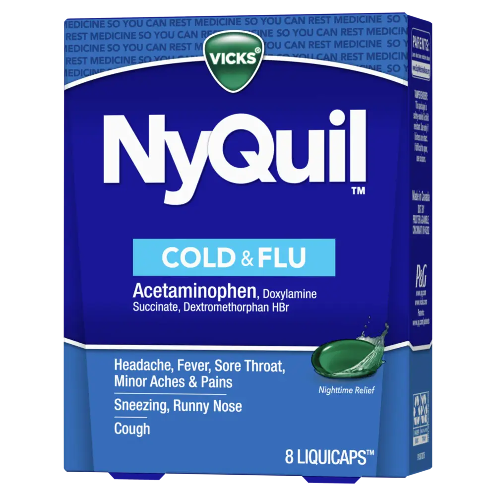 Vicks Nyquil  Cold & Flu Multi-symptom Relief 8 ct