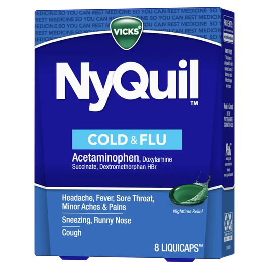 Vicks Nyquil  Cold & Flu Multi-symptom Relief 8 ct