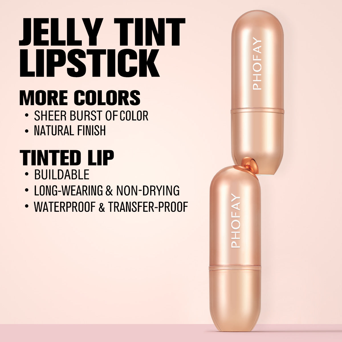 Phofay Moisturizing Jelly Warm Lipstick