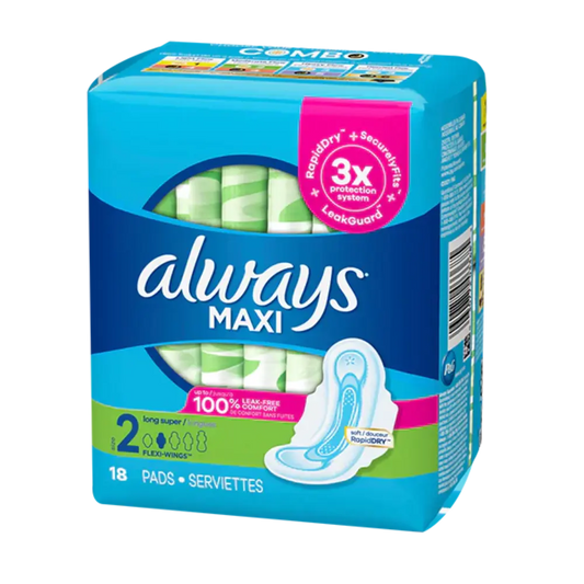 Always Super Long W/Wings 18  ct