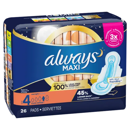 Always Maxi Leak Free W/Wings 26 ct