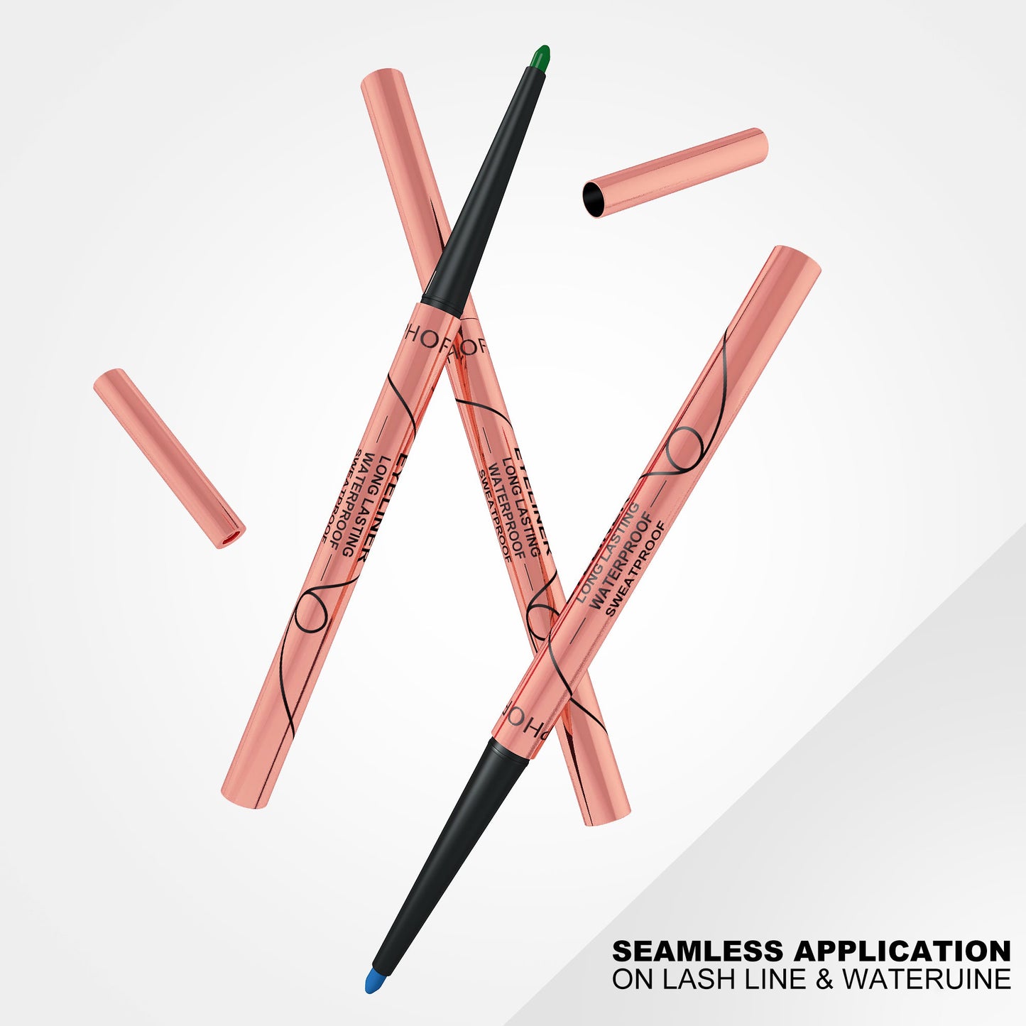 Phofay Waterproof Long-Lasting Matte Eye Pencil Set – 0.8g × 8 pcs