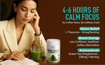 Matcha--Ceremonial Grade Matcha Green Tea Powder,Premium First Harvest Unsweetened,1 0 0 Pure Matcha ForLattes,Smoothies,and Baking  40g  1.4oz-Ships From US-Tea-Coffee Mate