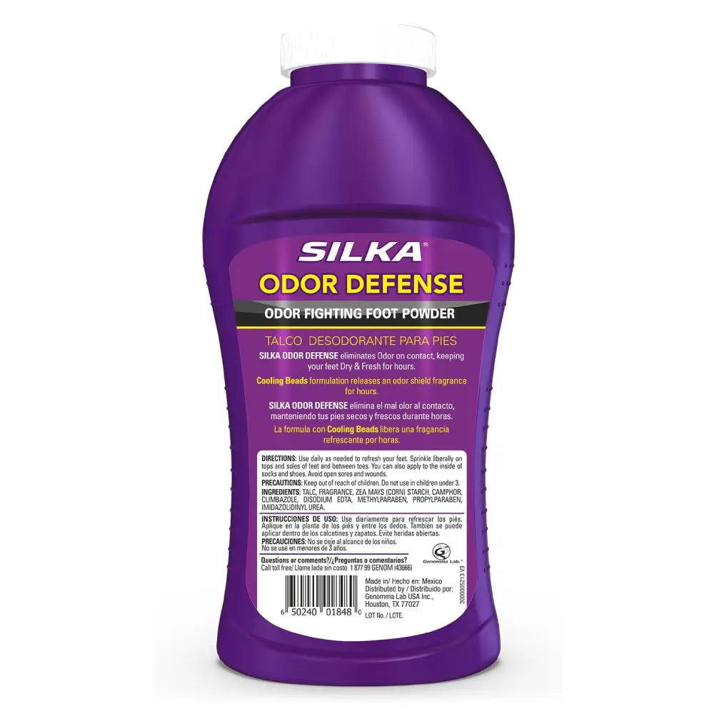 Silka Odor Defense Powder Ice 6 oz