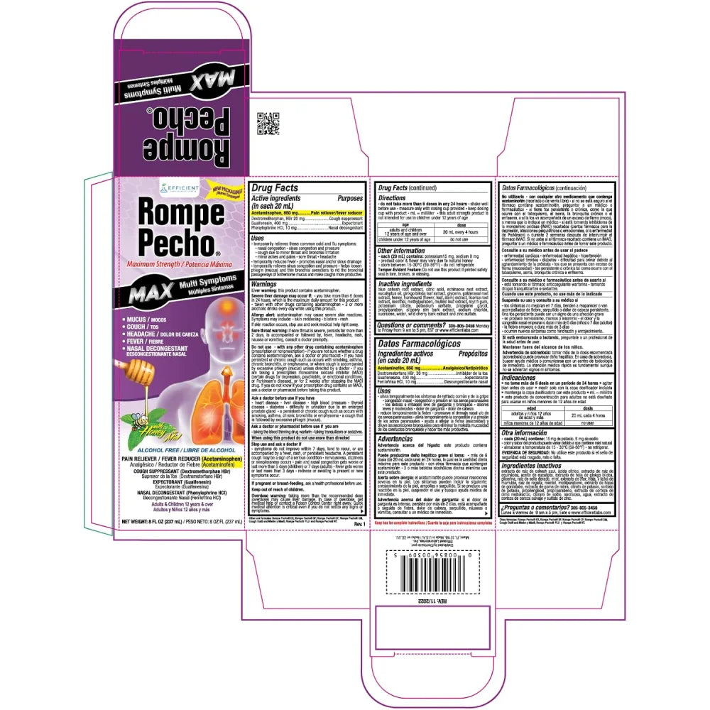 Rompe Pecho MAX Multi Symptoms (Purple) 8 oz