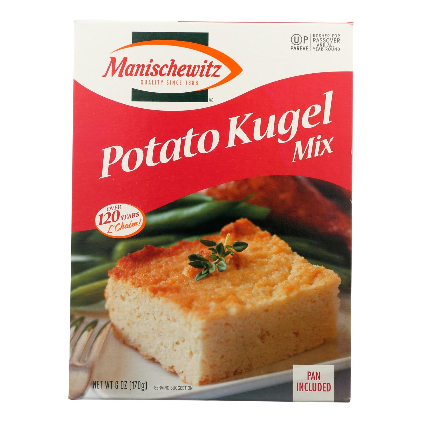 Manischewitz Potato Kugel Mix, 6 oz (Pack of 12) - Kosher Potato Mix