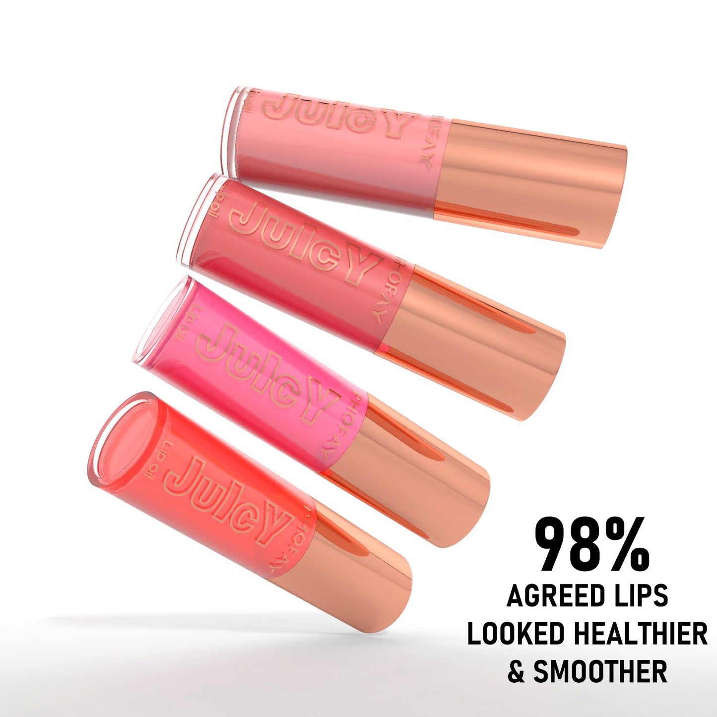 Phofay Ultra-Moisturizing Non-Sticky Lip Gloss Set – 4.8ml × 8 pcs