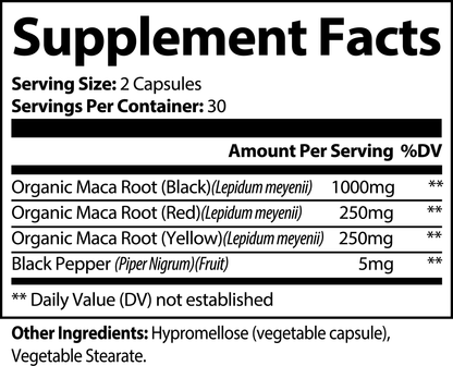 Maca Plus Premium Triple Maca Blend For Energy, Hormone Balance Vitality