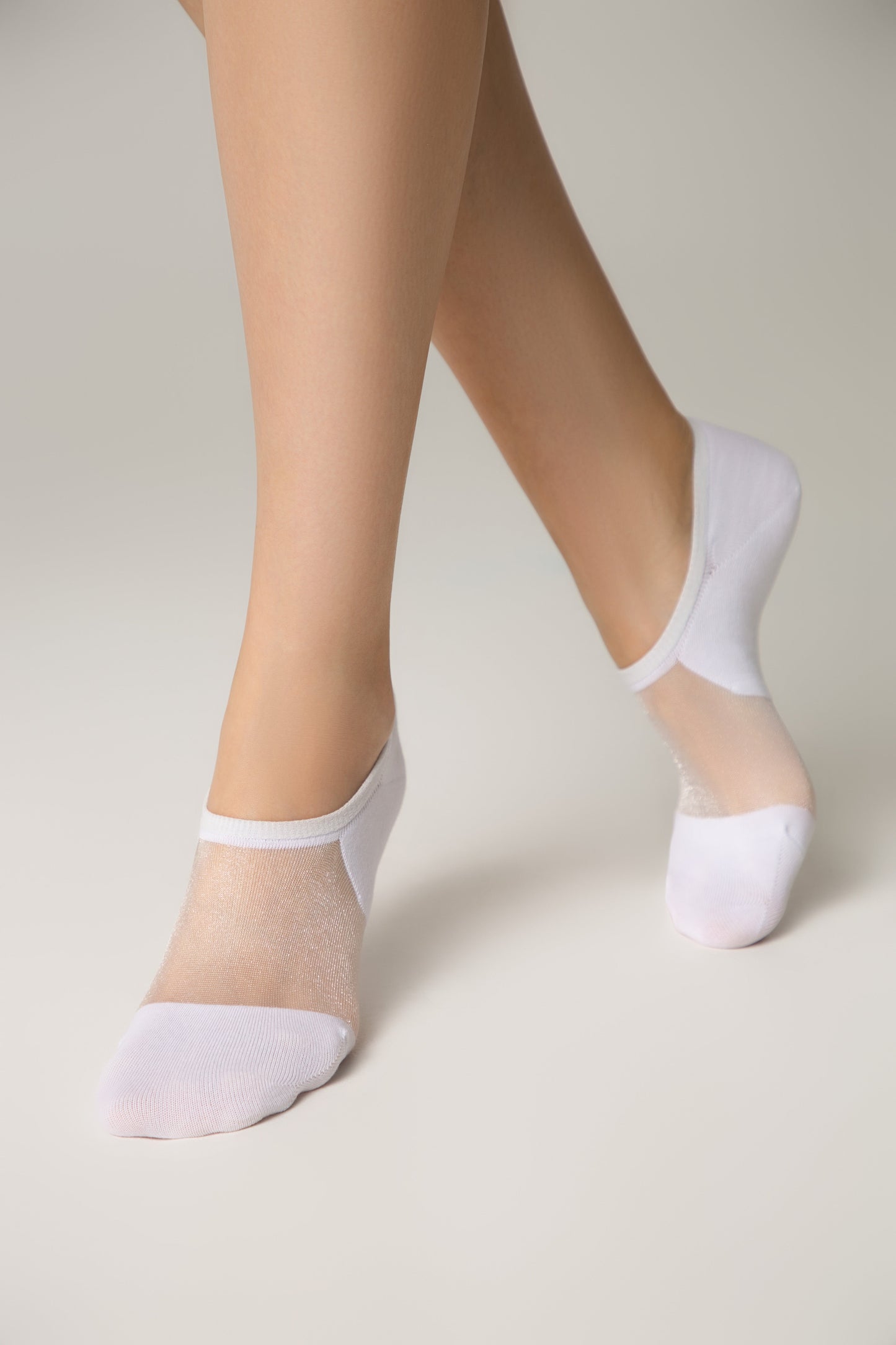 Cotton Ankle Socks Conte Active - Inserts Of Transparent Mesh