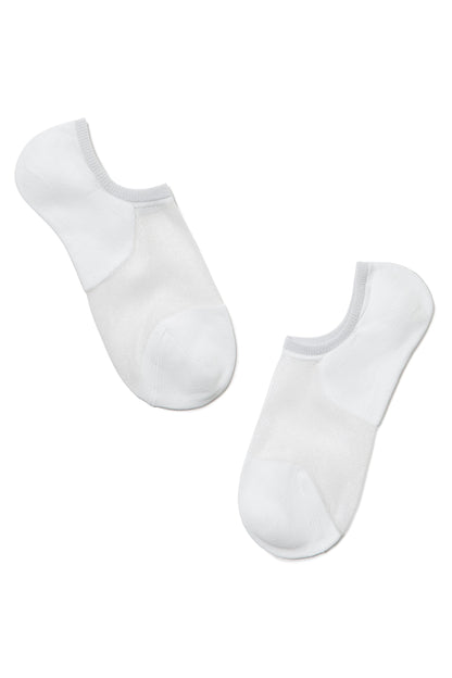 Cotton Ankle Socks Conte Active - Inserts Of Transparent Mesh