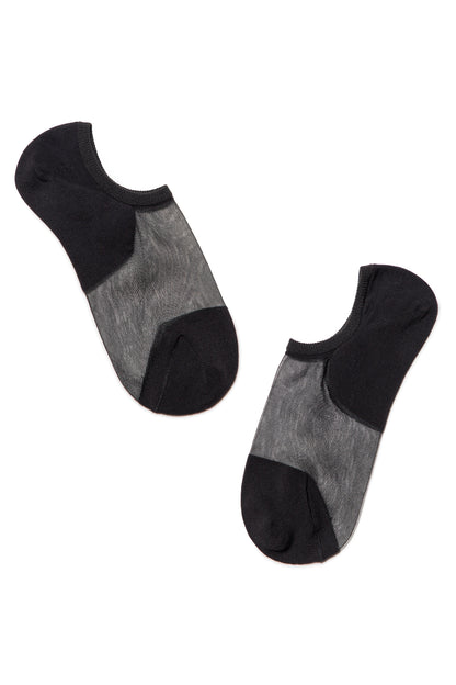 Cotton Ankle Socks Conte Active - Inserts Of Transparent Mesh