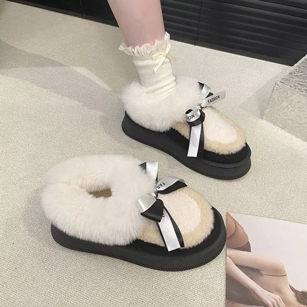 Round Toe Platform Boots