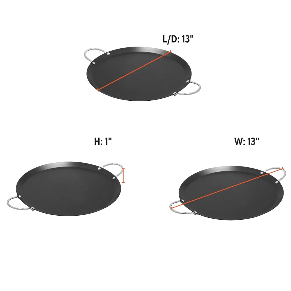 Imusa Round Comal Carbon Steel 13.5"