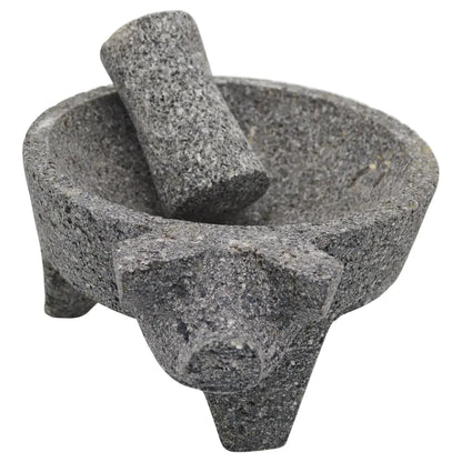 Pig Head Molcajete Natural Stone 8"