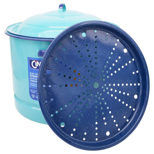 Cinsa Steamer Pot Turquoise 34 qrt